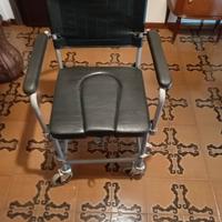 Sedia a rotelle da bagno per anziani e disabili