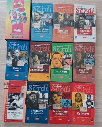 Lotto di videocassette VHS di film di A. Sordi