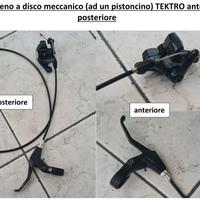 Coppia freno a disco meccanico (ad un pistoncino) 