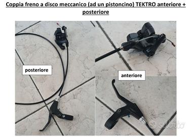 Coppia freno a disco meccanico (ad un pistoncino) 