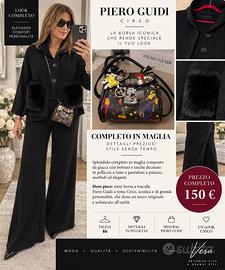 Look in maglia completo con borsa Piero Guidin