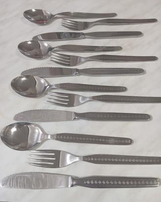 servizio posate acciaio inox 18/10 per 4