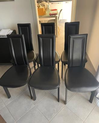 6 sedi da sala pranzo/salotto
