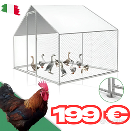 Recinzione Pollaio Giardino Recinto Galline 3x2x2