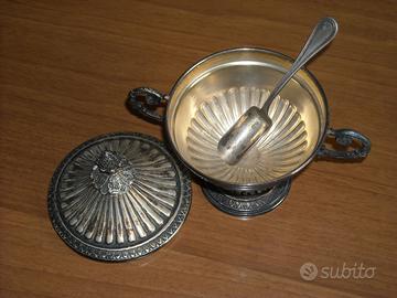 Antica zuccheriera argento 800