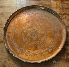 Vassoio rame con lavorazione artigianale