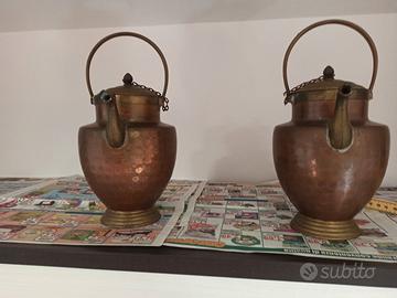 Oggetti di rame battuto 