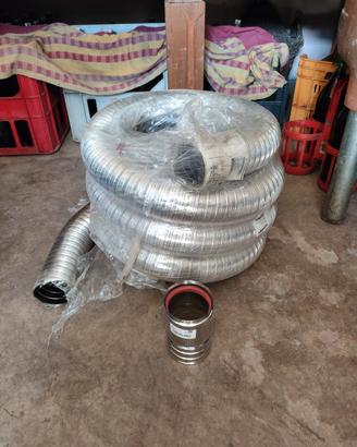 tubo in alluminio 5m per canna fumaria 
