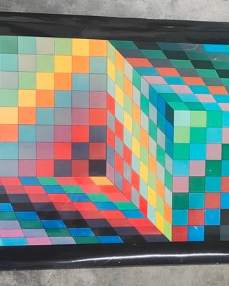 Víctor Vasarely Axo-77  stampa 1969 Edition du Gri