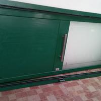 portoncino alluminio e vetro