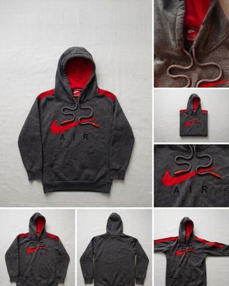 Felpa con cappuccio Nike Air - Grigio/Rosso -
