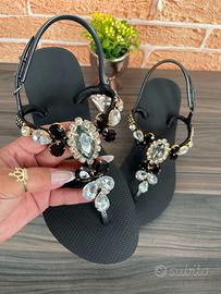 Havaianas you twist decorate con Swarovski 