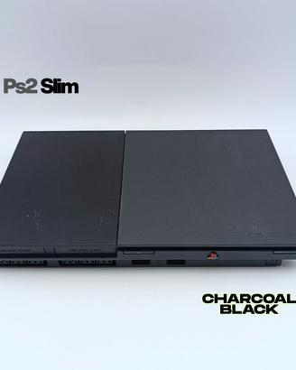 Console Sony Ps2 slim Playstation 2 Charcoal Black