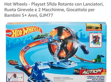 Hot Wheels sfida rotante con lanciatori e  25 macc