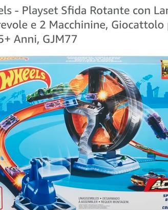 Hot Wheels sfida rotante con lanciatori e  25 macc