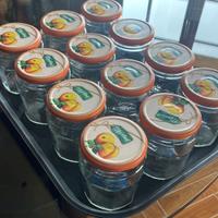 Vasetti per conserve 330 ml con coperchio fliflop