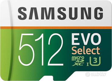 Samsung EVO Select 512 GB microSD 100+90 MB/s