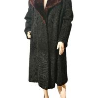 PELLICCIA IN PERSIANO ASTRAKAN NERO 44/46, VINTAGE