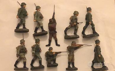 vecchi soldatini in pasta lineol elastolin e non