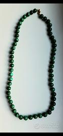 collana di malachite naturale – Perle da 10 mm cir