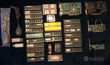 Lotto di 35 componenti-accessori retro computer