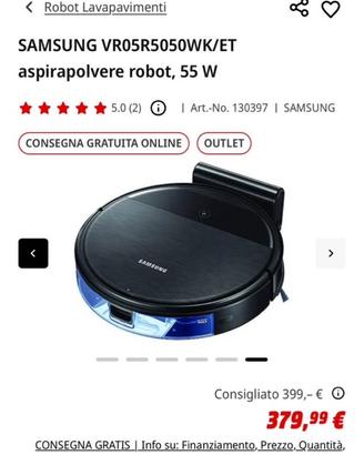 Robot aspirapolvere 2 in 1