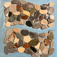 Ciottoli di fiume, PIASTRELLE a mosaico con 46 …