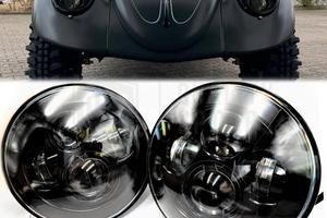 2 FARI LED 7 Pollici PER VW Maggiolino Maggiolone