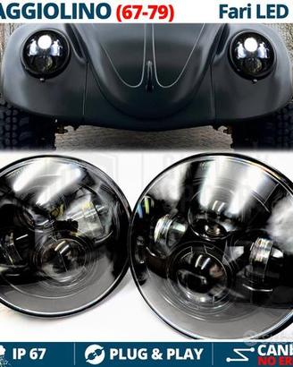 2 FARI LED 7 Pollici PER VW Maggiolino Maggiolone