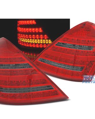 FANALI MERCEDES W221 05-09 LED DINAMICI ROSSI FUME