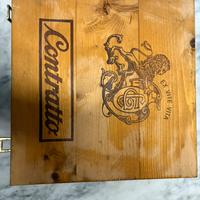 Scatola in legno Contratto per 4 bottiglie vino