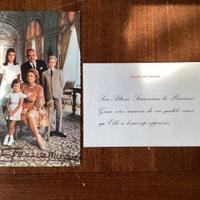 Cartolina autografata da Grace Kelly