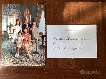 Cartolina autografata da Grace Kelly