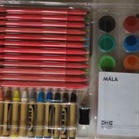 Ikea MALA Matite, acquerelli e pastelli a cera
