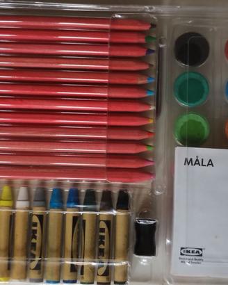 Ikea MALA Matite, acquerelli e pastelli a cera
