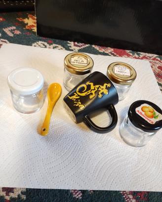 Set tazze cucchiaino di Ibiza con barattolini