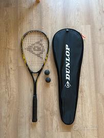 Racchetta squash Dunlop originale + palline