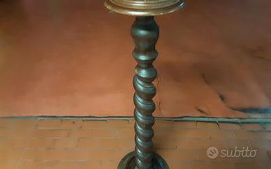 Colonna in legno a torciglione, 1 mt., cm. 30 base