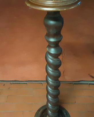 Colonna in legno a torciglione, 1 mt., cm. 30 base