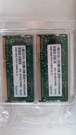 Coppia RAM Axell 8GB totale DDR3 SO-DIMM 4GB+4GB n