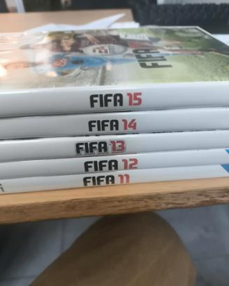 Lotto Fifa da 11 a 15 per Nintendo Wii