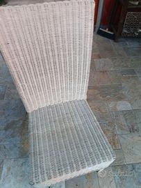 6 sedie in midollino