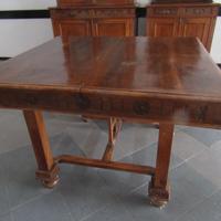 TAVOLO ALLUNGABILE in Massello Noce Nazionale