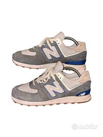 New Balance 574 grigie beige blu taglia 44