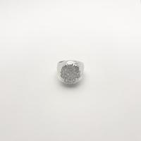 Anello mignolo oro18kt diamanti naturali