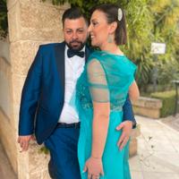 Abito Cerimonia Lungo Azzurro Acqua Marina