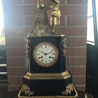 Orologio Antico marmo nero