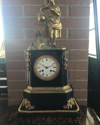 Orologio Antico marmo nero