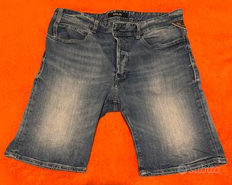 Jeans uomo corti bermuda Replay taglia 33