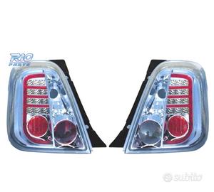 FANALI FIAT 500 07- LED FONDO CROMATO